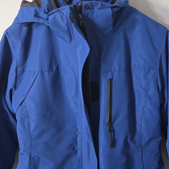 PTSOC 3 in 1 Women Blue Mountain Waterproof Windproof Snow Coat Jacket Sz S - Picture 2 of 12